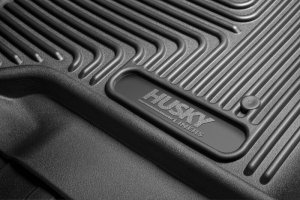 Ford F-250 Super Duty Floor Mats - Front + Rear - Husky Liners - X-act Contour - Black - `17-`27